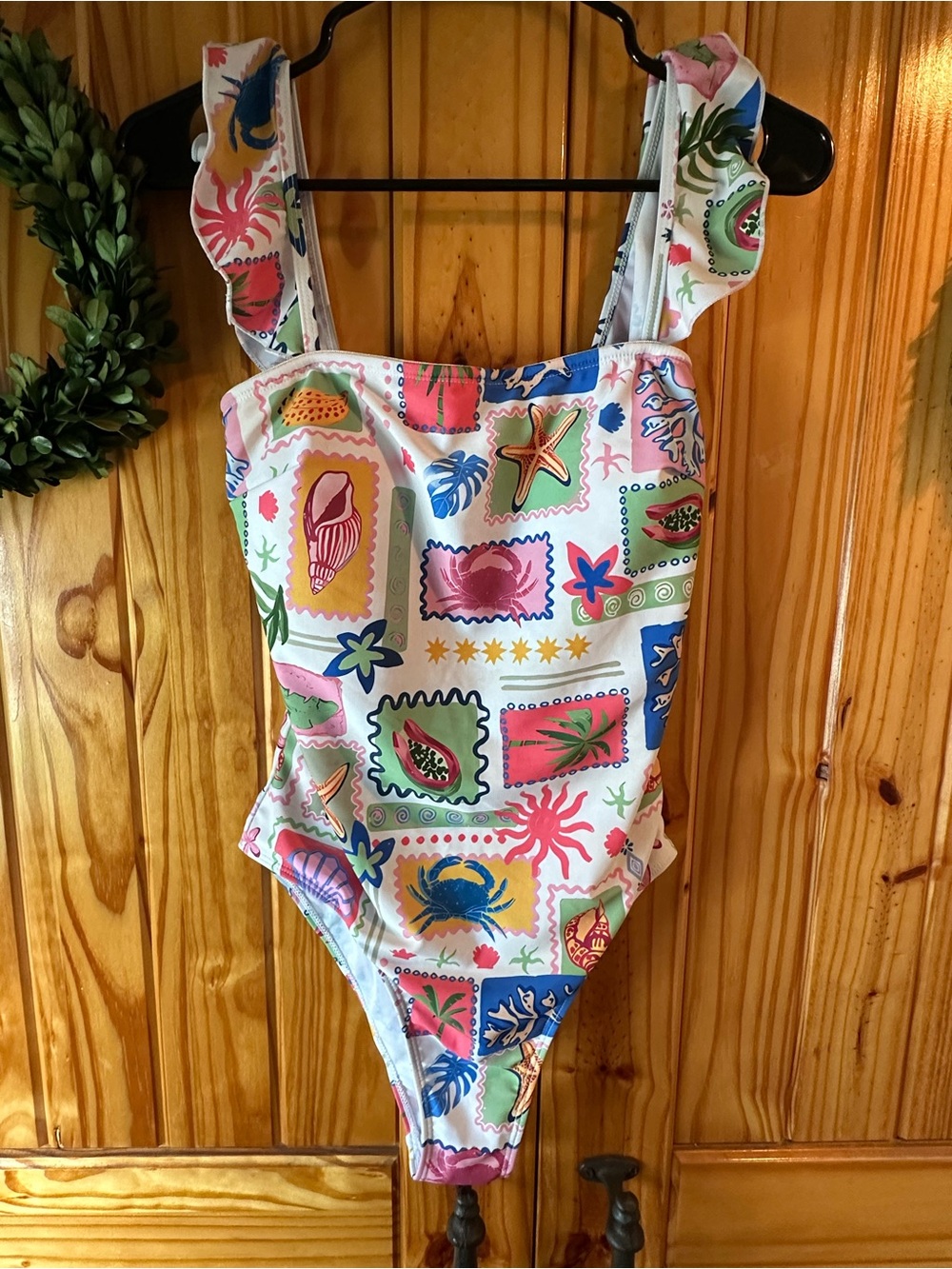 One-Piece Swim Suit - Multicolor Print